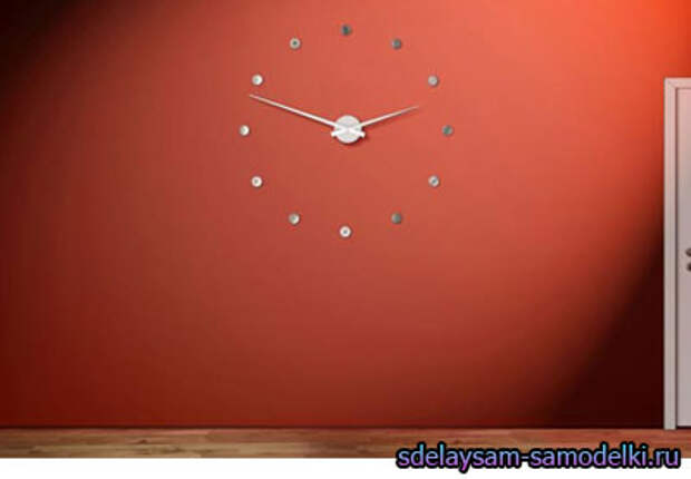 Необычные настенные часы. Часы в стене