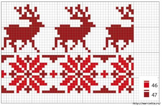 Рождественская вышивка на подушках. Схемы (4) (700x459, 243Kb)