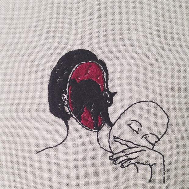 Потрясные вышивки Adipocere