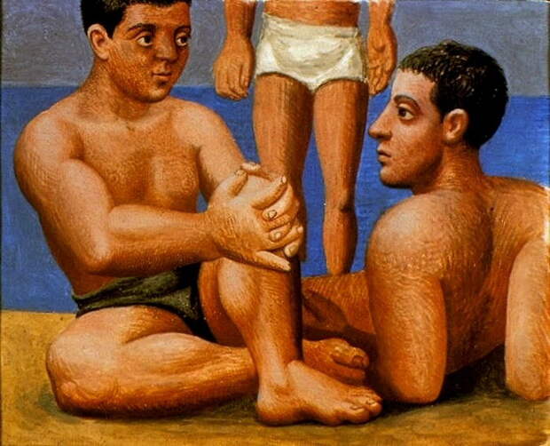 Пабло Пикассо. Два купальщика 1. 1921 год
