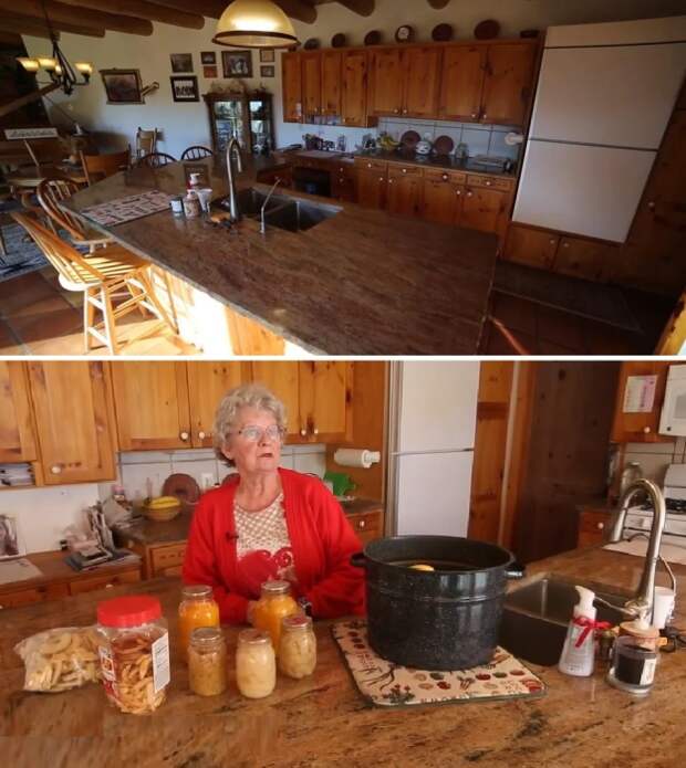 Благоустроенную кухню Барбара Хоутон готова передать новой хозяйке, которая должна поддерживать дом в надлежащем состоянии (Cliff Haven, США).