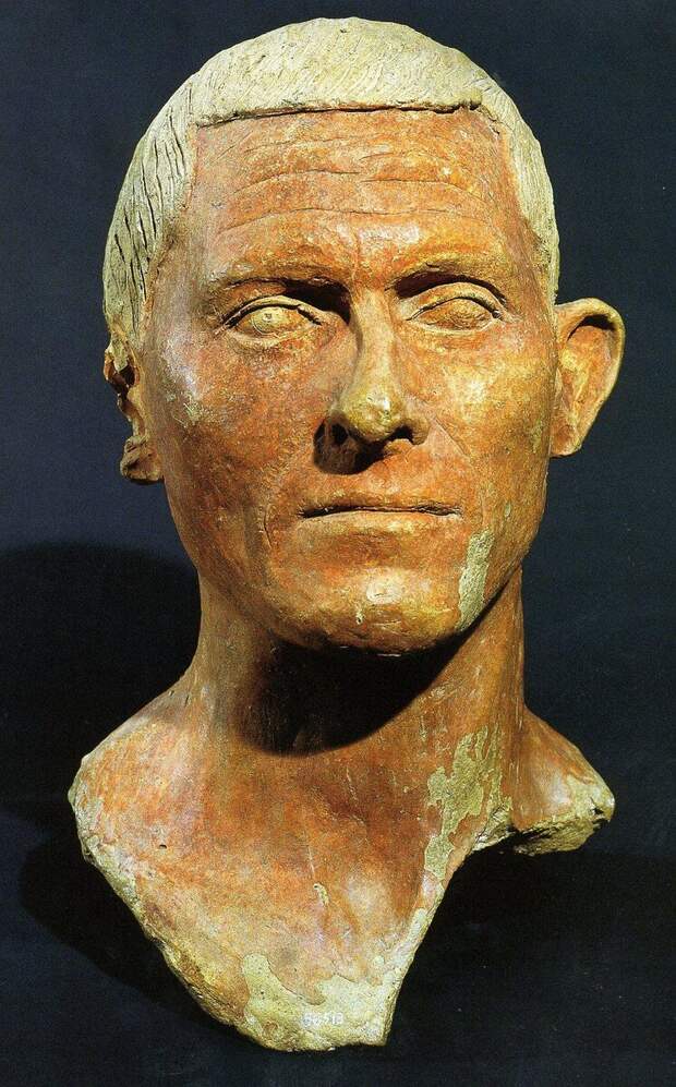 Терракотовая голова этруска. Некрополь Черветери, II в. до н.э.