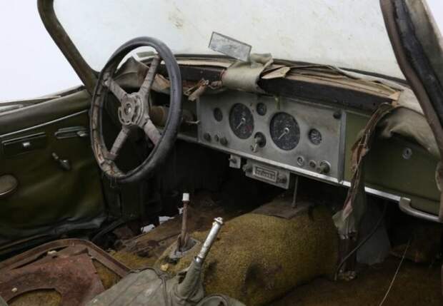 Новые владельцы дома нашли на участке редкий Jaguar 1950-х