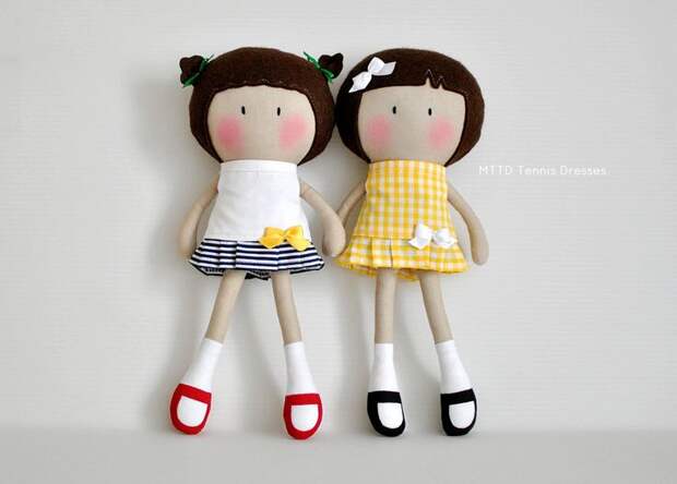Мои Teeny-Крошечный Куклы ® - 11 "ручной куклы в морских тематических теннисные платья