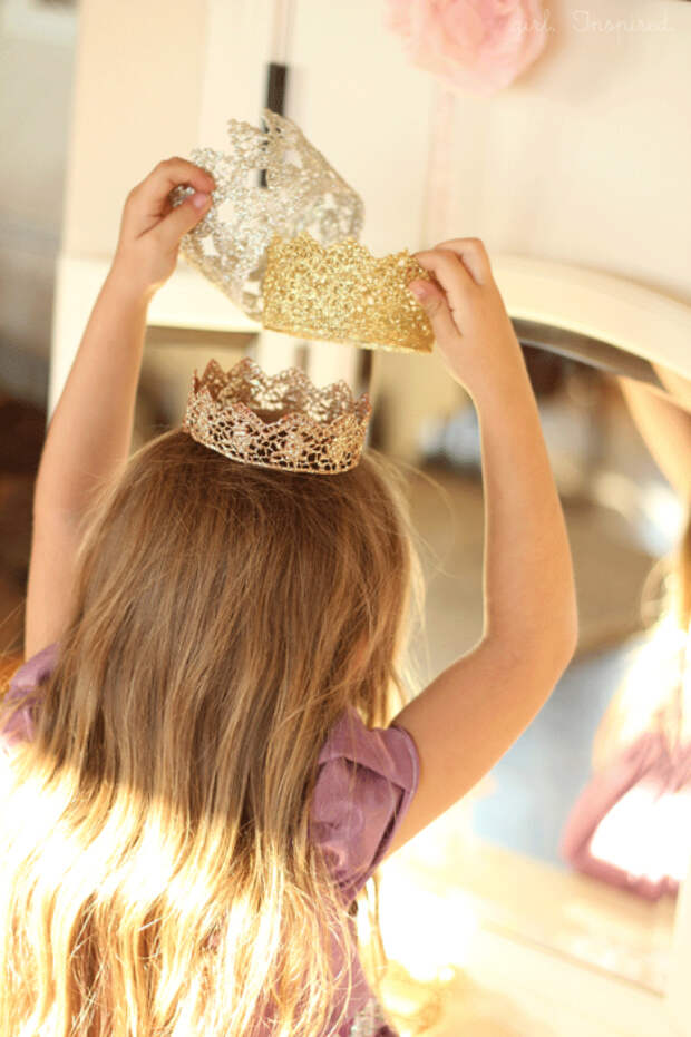 Как сделать милую корону принцессы для утренника или фотосессии