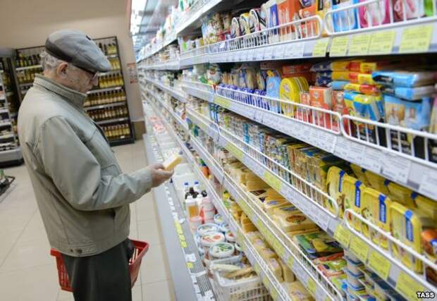 Повышение цен на продукты в российских магазинах