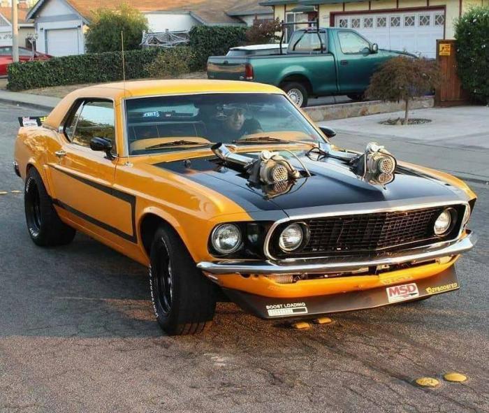 Классический Ford Mustang Twin-Turbo 1969 готов шокировать
