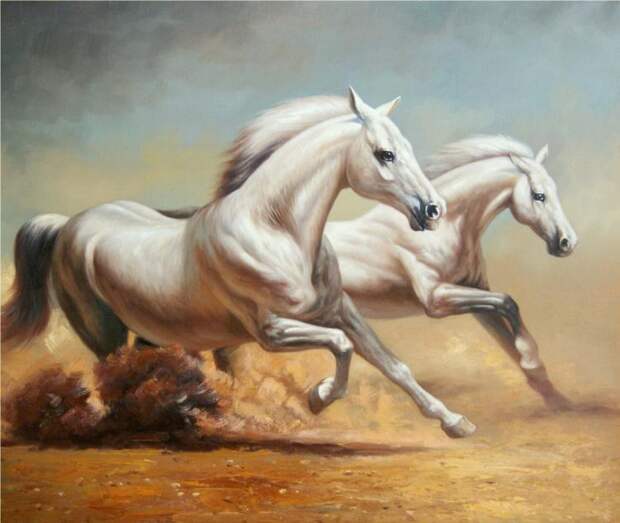 Смородинов Руслан. Белые лошади