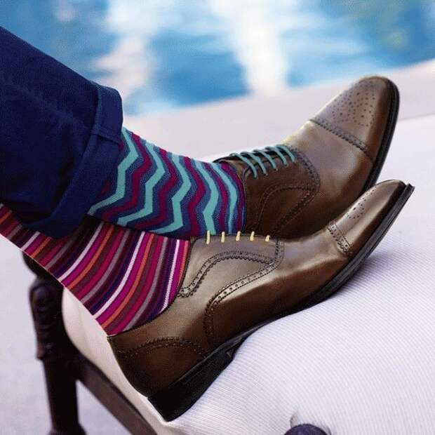 Цветные носки мужские как носить