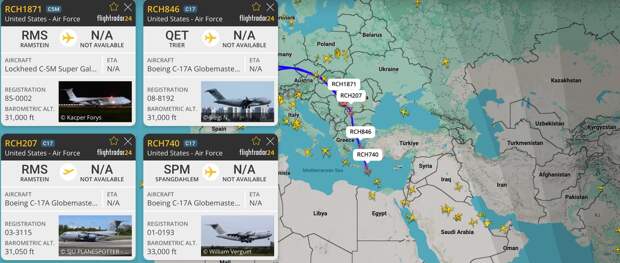 Воздушный мост США на Ближний Восток разгоняется до максимума