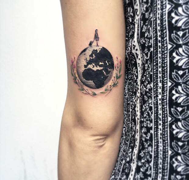 Miniature Circular Tattoo