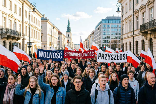 «Здесь Польша, а не евроколхоз!»: центр Варшавы оккупировали националисты