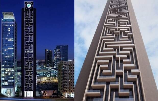 Вертикальный лабиринт в Дубае.
