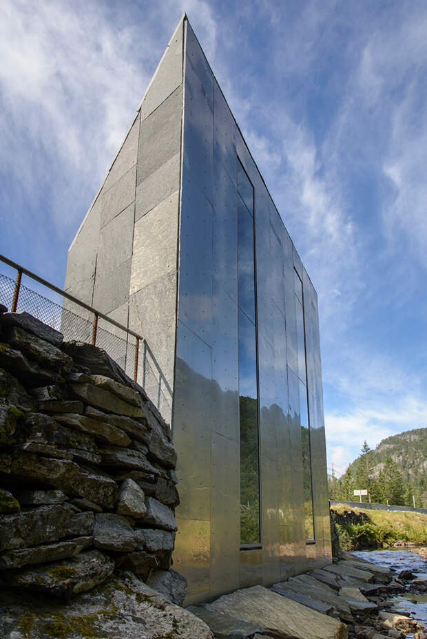 Уборная для эстетов: в Норвегии построили туалет, с которого можно любоваться водопадом в мире, водопад, дизайн, креатив, норвегия, туалет, уборная