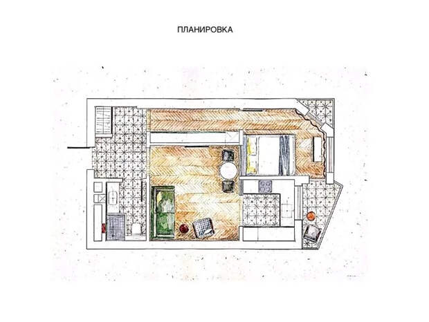 П-образная кухня, межкомнатные окна и встроенные системы хранения в двушке 47 м Дизайн, Дизайн интерьера, Интерьер, Интересное, Квартира, Ремонт, Строительство, Длиннопост