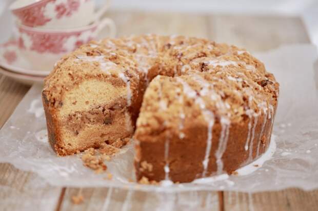 Кофейный пирог. \ Фото: biggerbolderbaking.com.