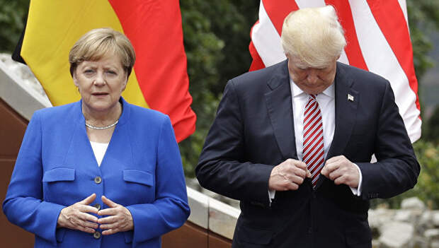 Ангела Меркель и Дональд Трамп