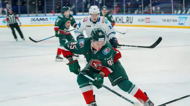 «Ак Барс» уступил «Барысу» в матче КХЛ, несмотря на гол Воронкова