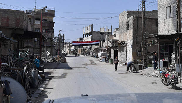 Пригород Дамаска Дума после освобождения от боевиков. Архивное фото
