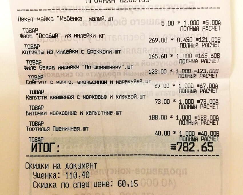 Похудела на 52 кг. Моя закупка продуктов на неделю