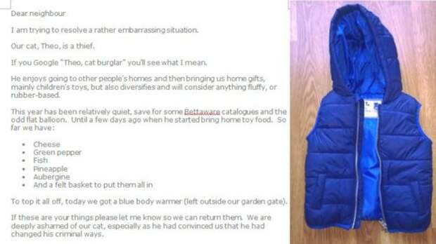 Text of flyer and blue body warmer