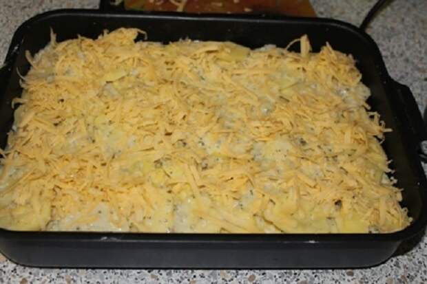 картофельная запеканка без мяса