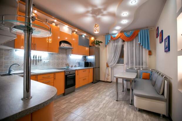 Кухня 11 кв. м: дизайн, фото, варианты функциональной обстановки (72 фото)