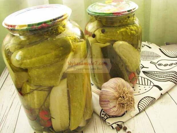 Хрустящие маринованные огурцы