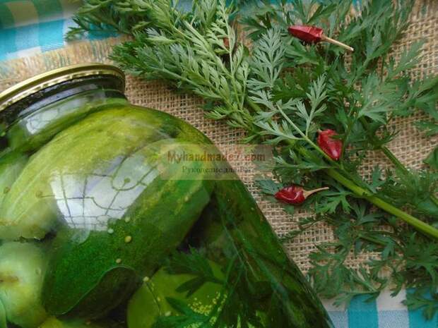 Хрустящие маринованные огурцы
