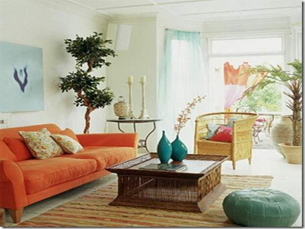 Невероятный дизайн гостиной в стиле бохо - простота и легкость в атмосфере комнаты.