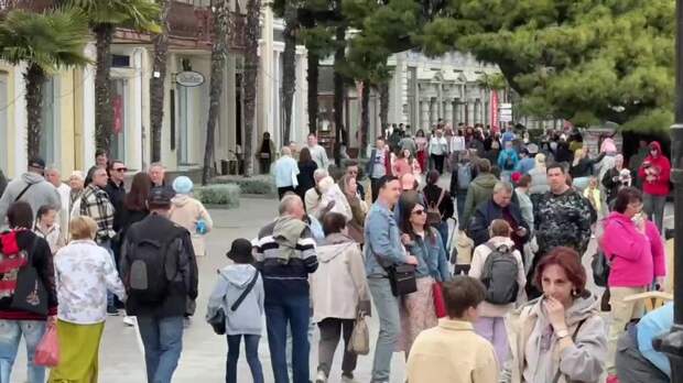 Вот так сегодня отмечали Первомай в Ялте