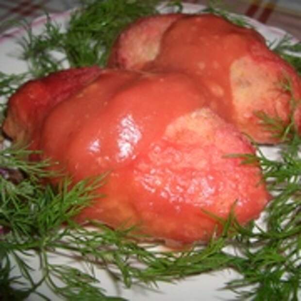 Рыбные котлеты с овощным соусом