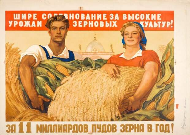Советское правительство заявляло, что иностранное зерно шло не населению, а животным / Фото: fotostrana.ru