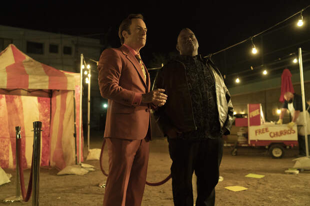 Bob Odenkirk, Lavell Crawford, Better Call Saul | Photo Credits: Warrick Page/AMC/Sony Pictures Television
