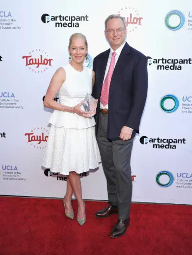 Эрик Шмидт с женой Венди