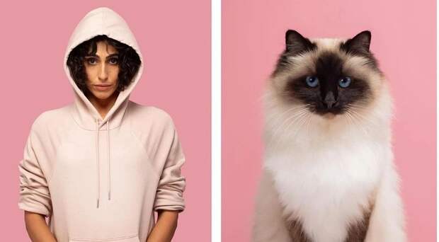 Фотография: Почти не отличить: фотограф показал, как похожи коты со своими хозяевами №19 - BigPicture.ru