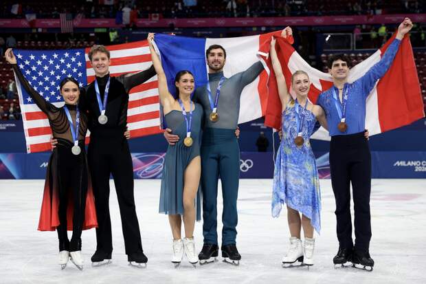 Французские фигуристы Фурнье Бодри и Сизерон завоевали золото Олимпиады-2026