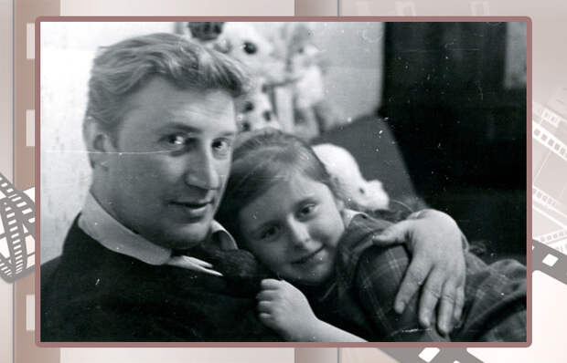 Виктор Борцов с дочерью.