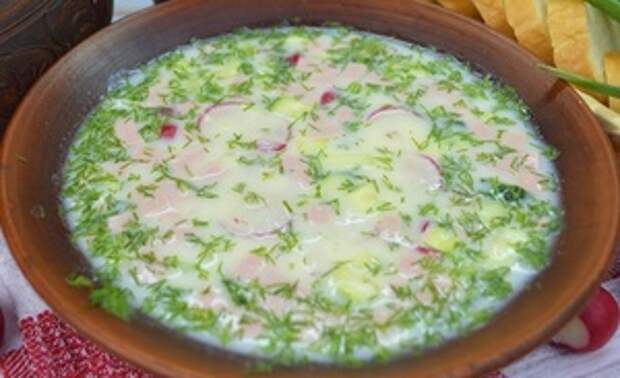 Фото к рецепту: Ну очень вкусная окрошка (улучшенная) Фото к рецепту: Ну очень вкусная окрошка (улучшенная)