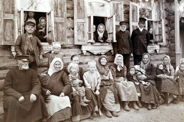 Крестьянская семья 19 века