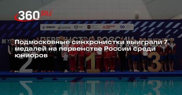 Подмосковные синхронистки выиграли 7 медалей на первенстве России среди юниоров