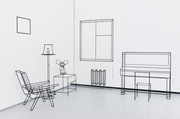 Экспозиция выставки Анны Жёлудь «Вдох Выдох»