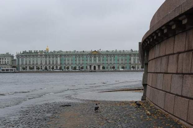 В Петербурге остается  «желтый» уровень опасности из-за повышения уровня воды