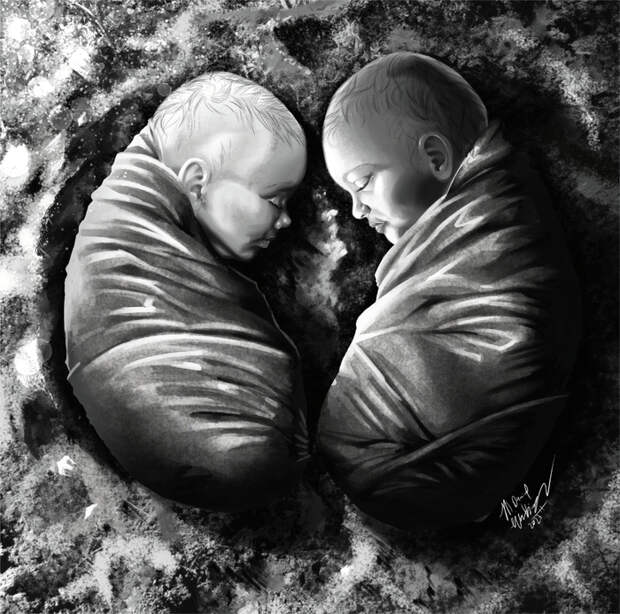 В Хорватии обнаружили захоронение младенцев-близнецов, умерших около 2000 лет назад. Их мама голодала, а, может быть, отравилась свинцом