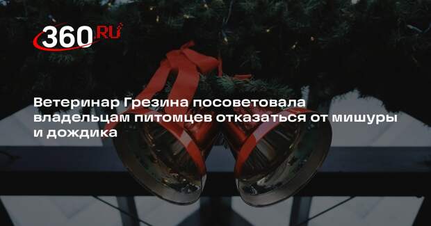 Ветеринар Грезина посоветовала владельцам питомцев отказаться от мишуры и дождика