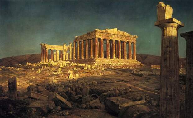 The Parthenon By Frederic Edwin Church Print or Oil Painting ...