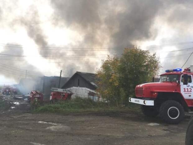 В Свердловской области сгорел цех по производству кошачьего корма