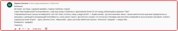 История. Комментарий 2.