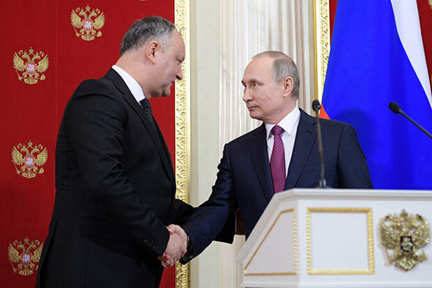 Игорь Додон и Владимир Путин