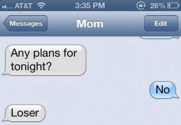 Funny Mom Text